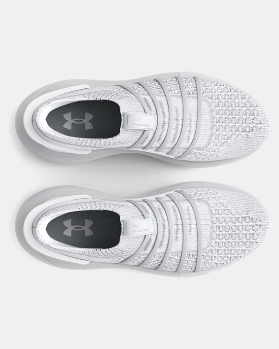 Unisex UA HOVR™ Phantom 3 Slip Shoes in White image number 2